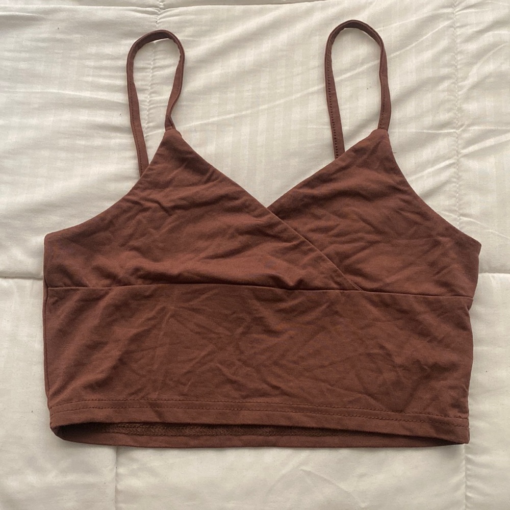 Size XS surplice crop top